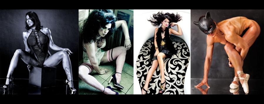 Bill Dobbins photo of 4 beautiful but edgy women, proving beauty comes in many forms.